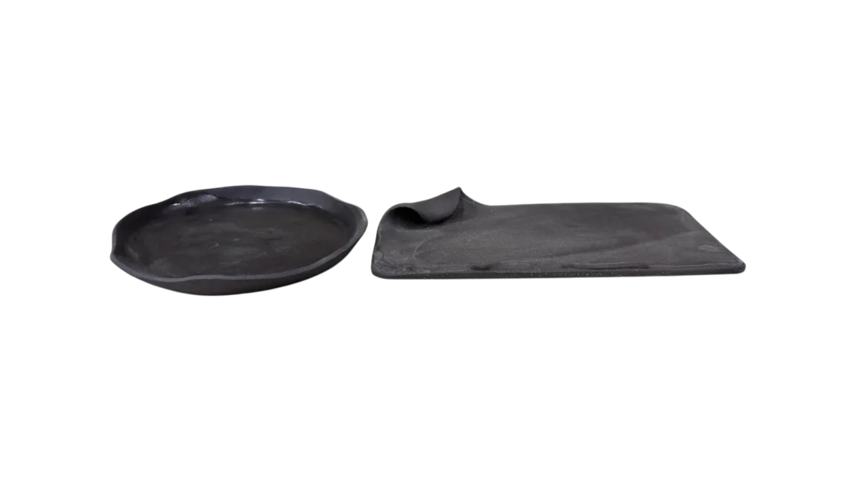 Dark Double Set Decorative Plate