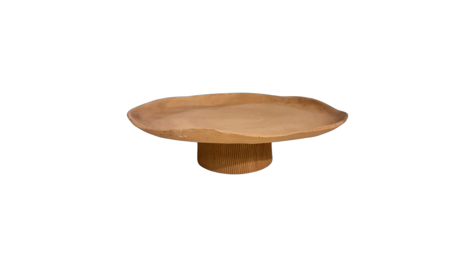 Plat de présentation rustique sur pied